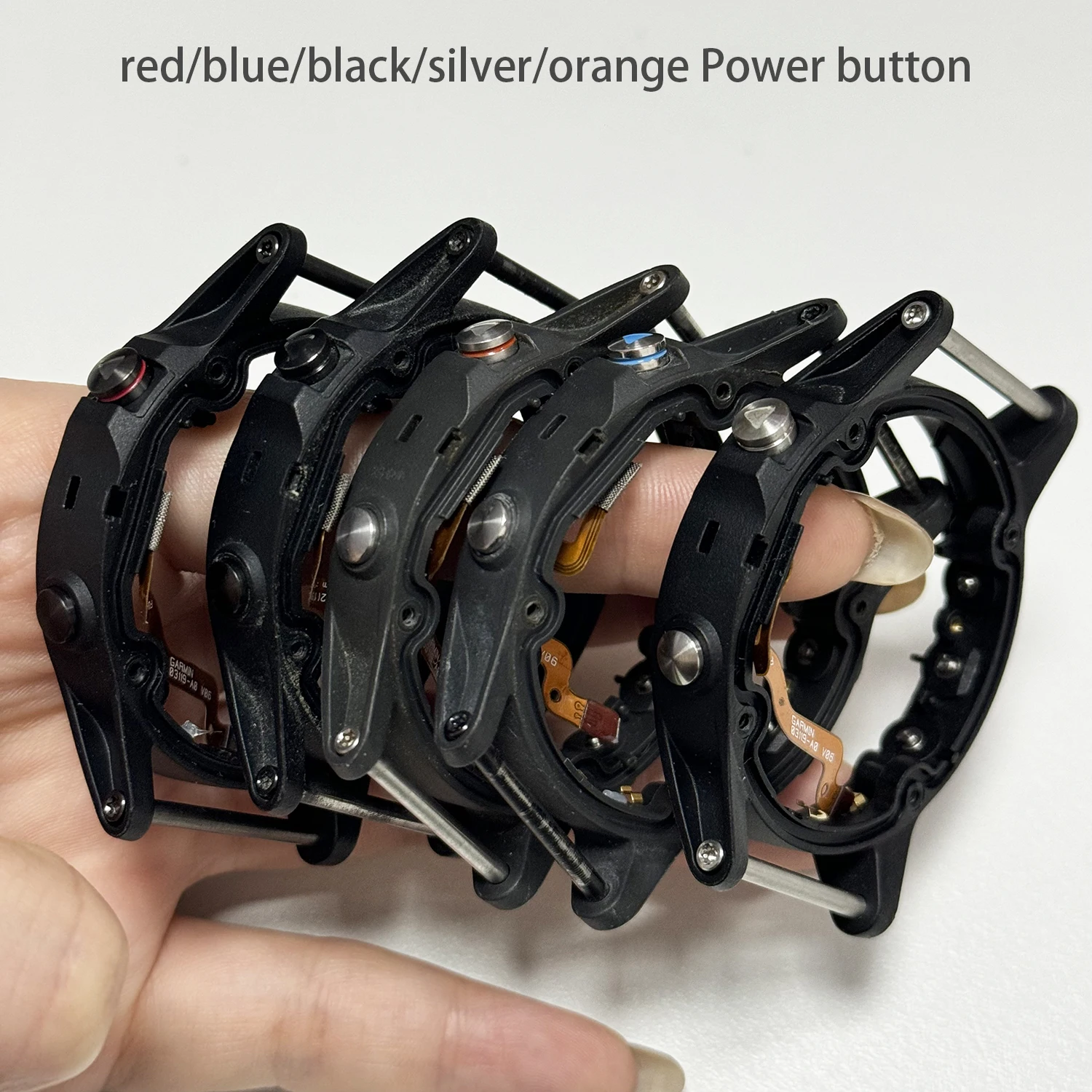 Middle Frame For Garmin Fenix 5 / 5 Sapphire / 5 Plus Back Cover Frame With Button , Stem Middle Box Frame Power Button Repair