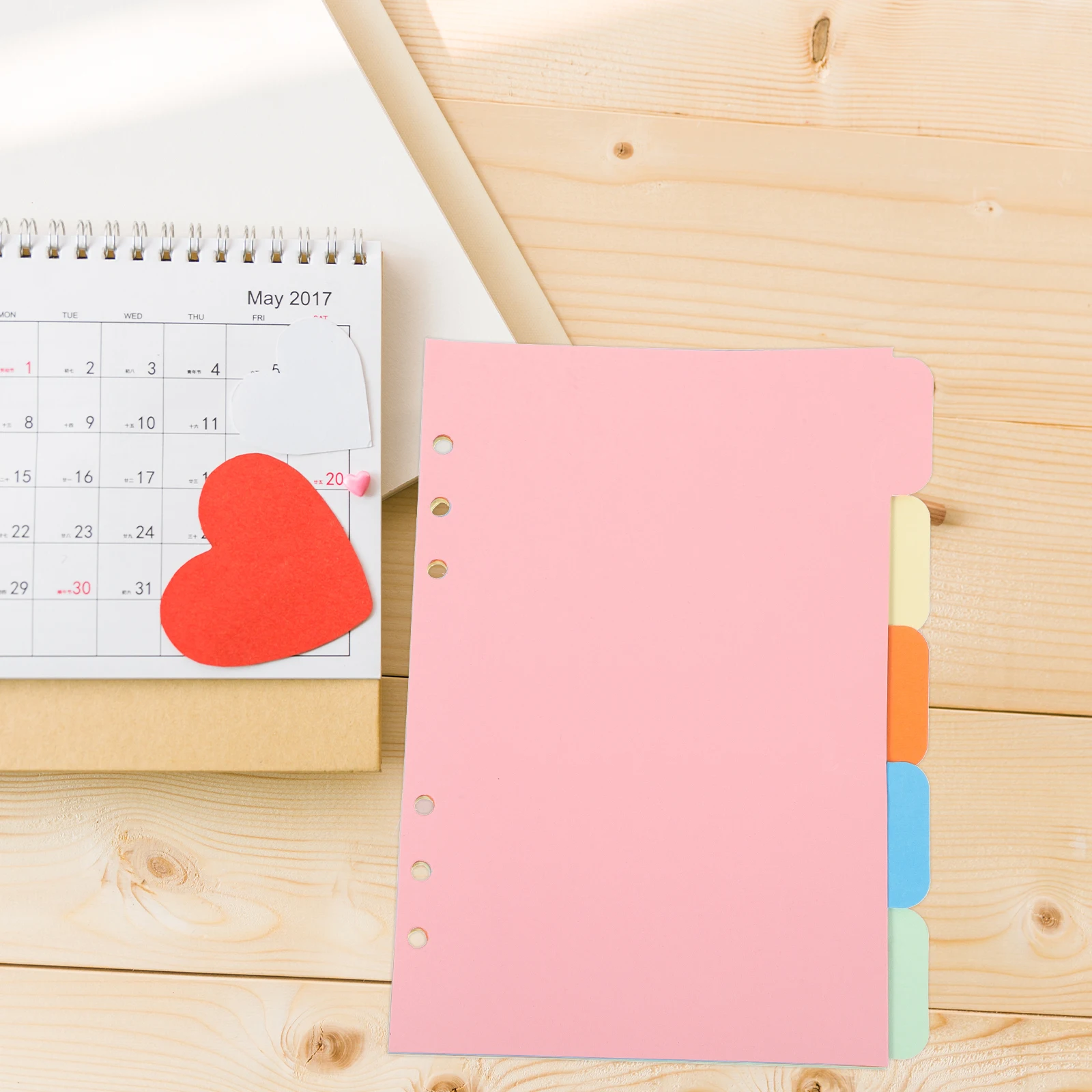 1 مجموعة A5 مؤشر ورقة تبويب فواصل 5 ألوان ل 6-حلقة الموثق المنظم تصنيف فاصل ورقة دفتر حشو صفحات مقسم