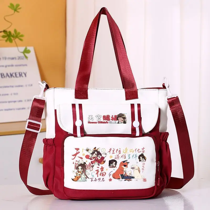 

Anime One Shoulder Blessed By Heaven Official Huacheng Xie Lian Merchandise Crossbody Backpack Large Capacity School Bag For A