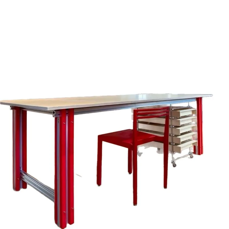 Computer desk optical axis birch table bedroom aluminum profile rectangular office workbench