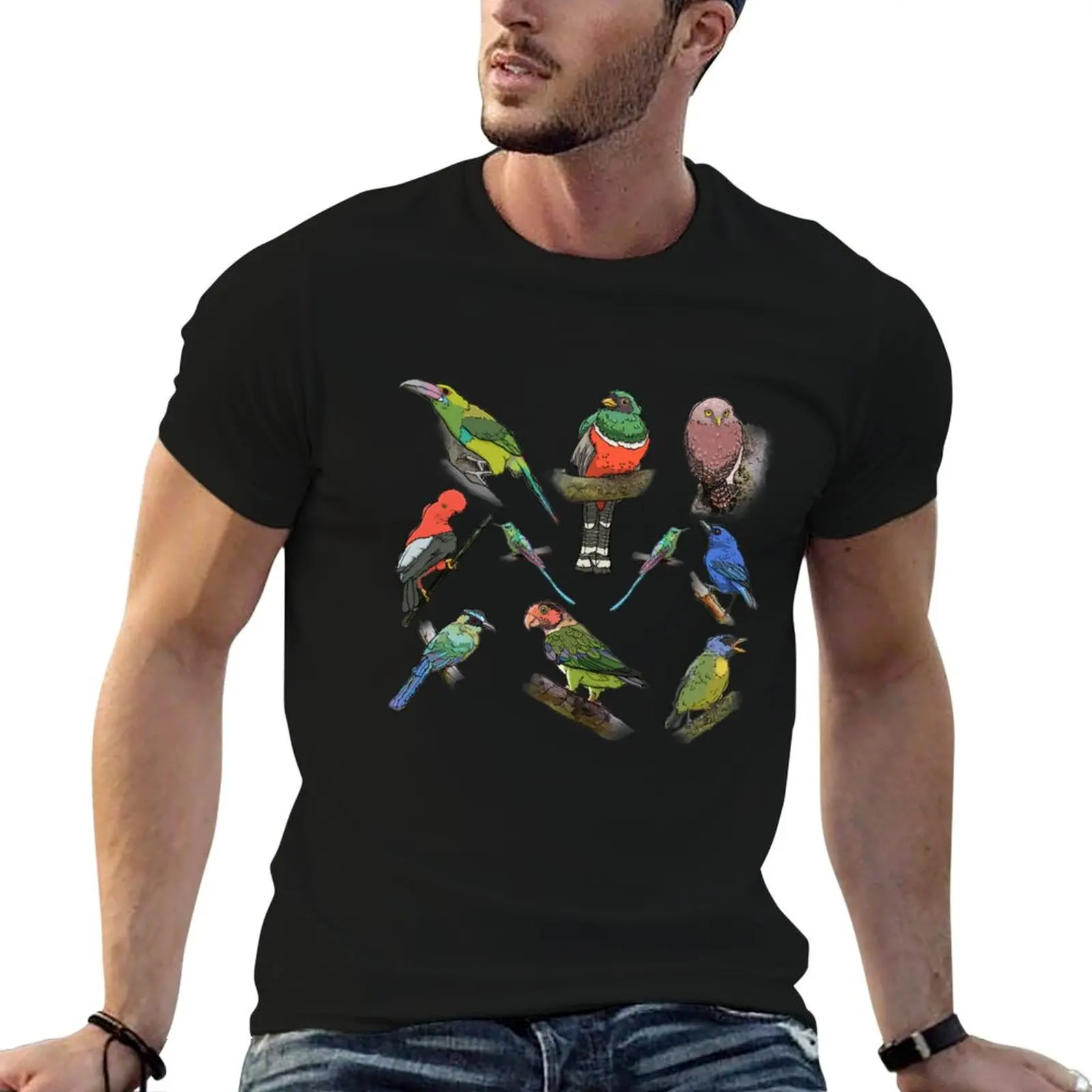 

Birds of Mashpi, Ecuador T-Shirt man t shirt cotton high quality t shirts for man cotton funny men t shirt cotton 100% T-shirt