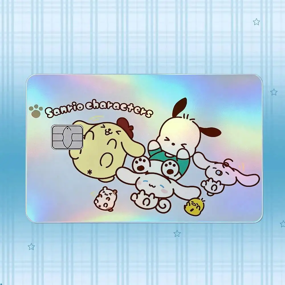 P-Pochacco Laser-Hologramm-Karten-Skin-Aufkleber für Kredit- und Debitkarten – 4 Stück/Set, wasserfester, kratzfester Schutz – Detail 20