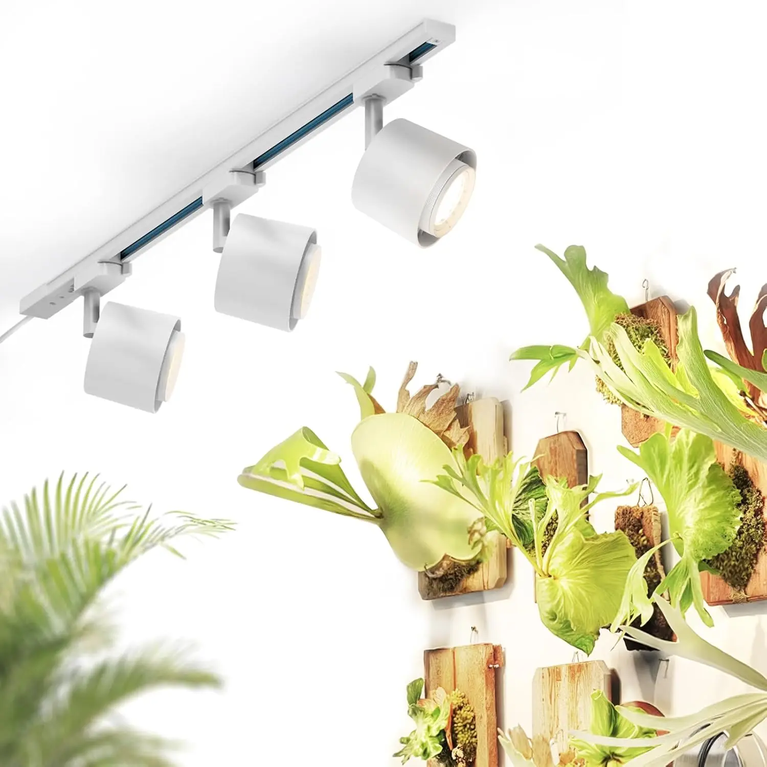 

TR40c Adjustable LED Grow Light for Indoor Plants, 4000K Full Spectrum, Ceiling Mount with Timer, White