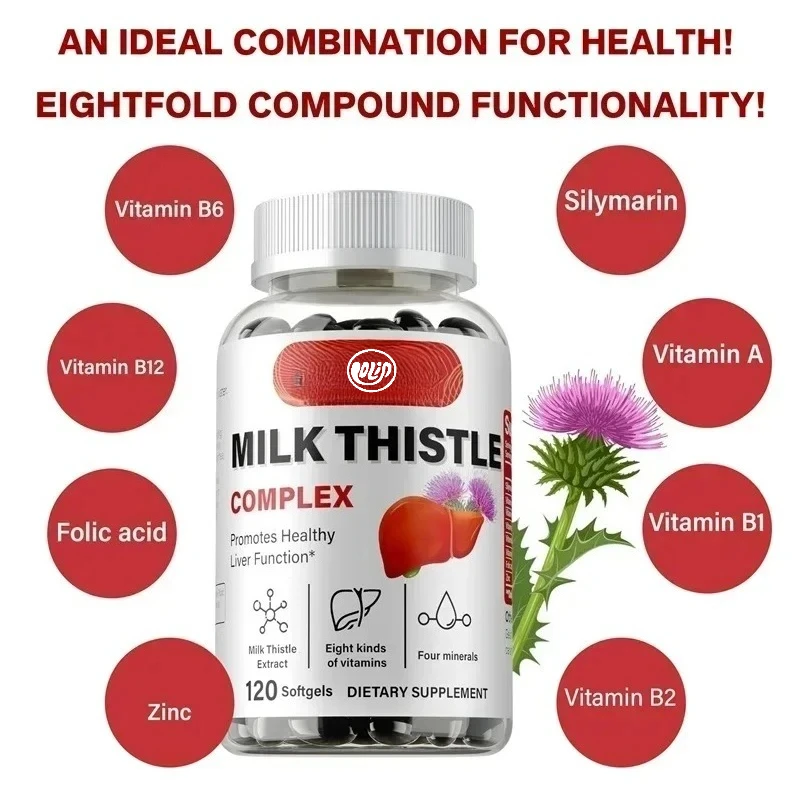 

Капсулы от растопши для здоровья печени, антиокислительная детоксикация, облегчение тревоги с поддержкой витамина и фолиевой кислоты