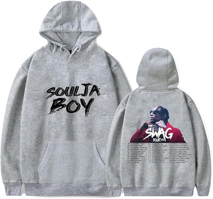 Soulja Boy The Swag Tour 후드티 그래픽 트렌디 컴프트 스트리트웨어 귀여운 에센셜 핏 쿨 긴 소매
