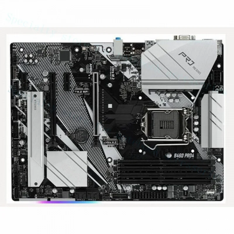 A++Para ASRock B460 Pro4 Desktop Intel B460 LGA 1200 i7/i5/i3 USB3.0 M.2 Placa-mãe