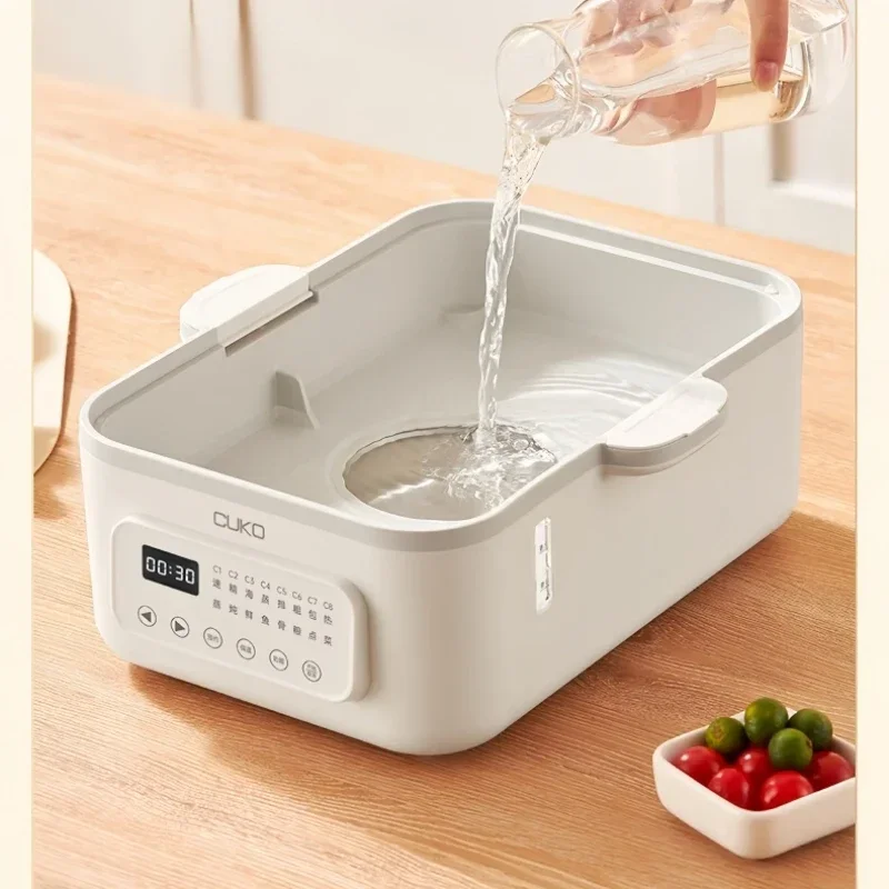CUKO 220V Stainless Steel Electric Steamer Household 16L Multi-function Steamer 1500W Steam Cooker