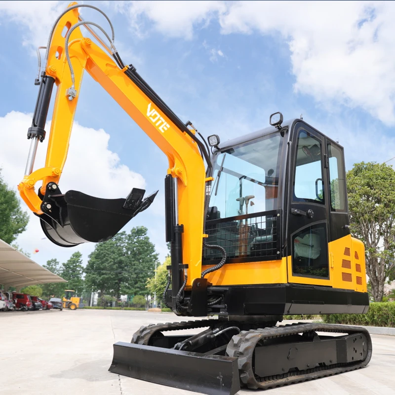 Earth-moving Machinery 3 Ton Mini Excavator Free Shipping Multifunctional Mini Crawler Digger Fast Delivery Small Escavadeira