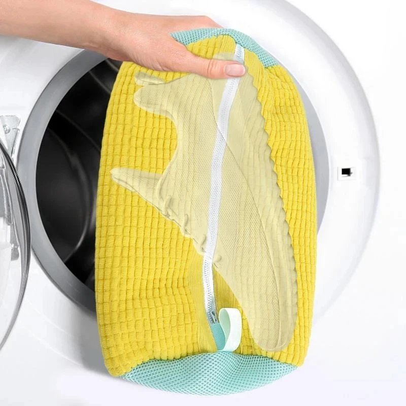 1/2PCS Washing Shoes Bag Cotton Laundry Fluffy Fibers Easily Remove Dirt Washing Bags Anti-Deformation Shoes Clothes Organizer