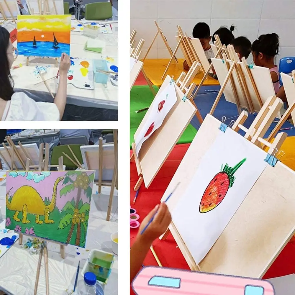

30cm/40cm/50cm Foldable Tabletop Easel Adjustable Portable Wood Drawing Easel Lightweight Art Supply Painting Display Holder