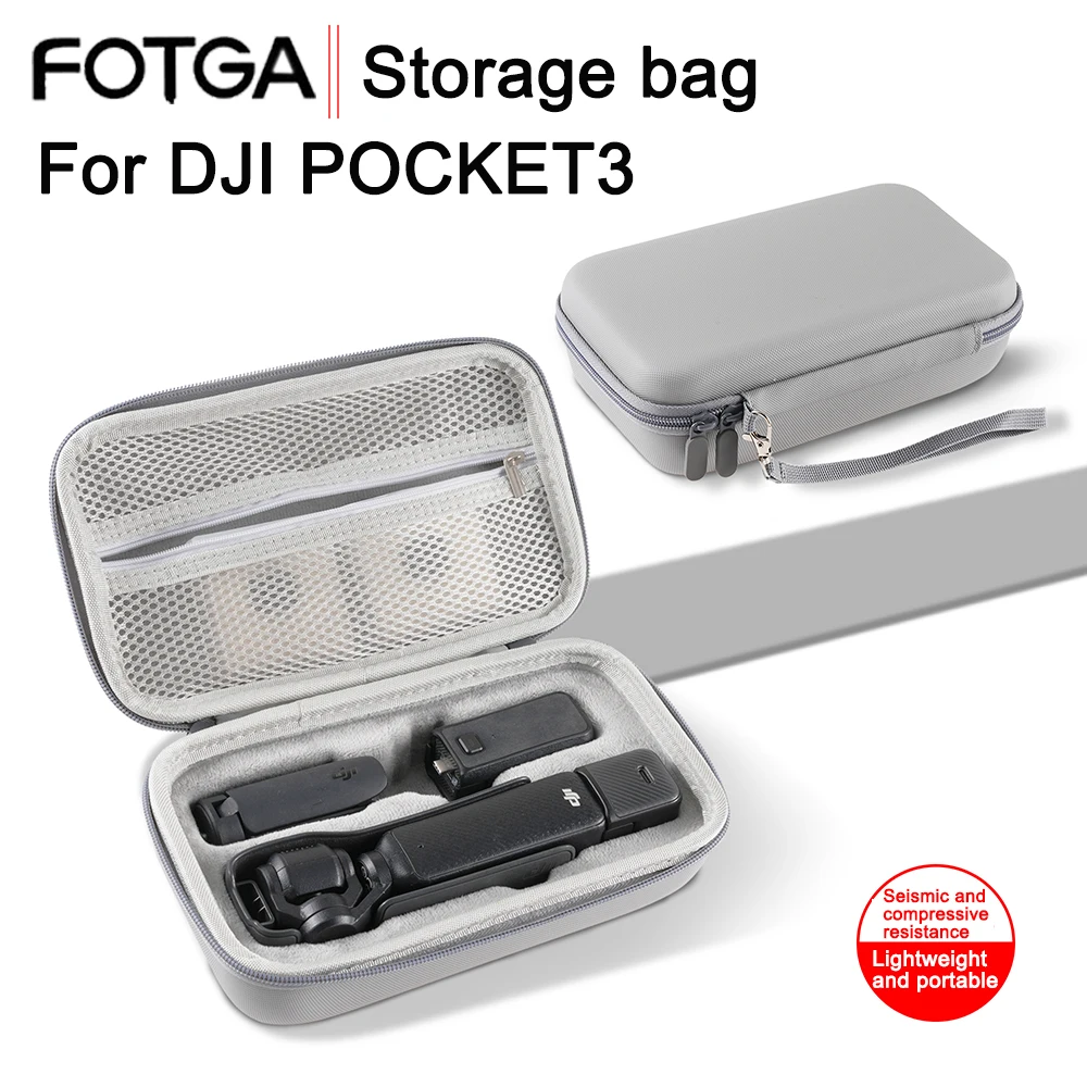 

FOTGA Portable storage bag suitable For DJI POCKET 3 Storage Bag Mouth For Osmo Sports camera Spirit eye gimbal protective case
