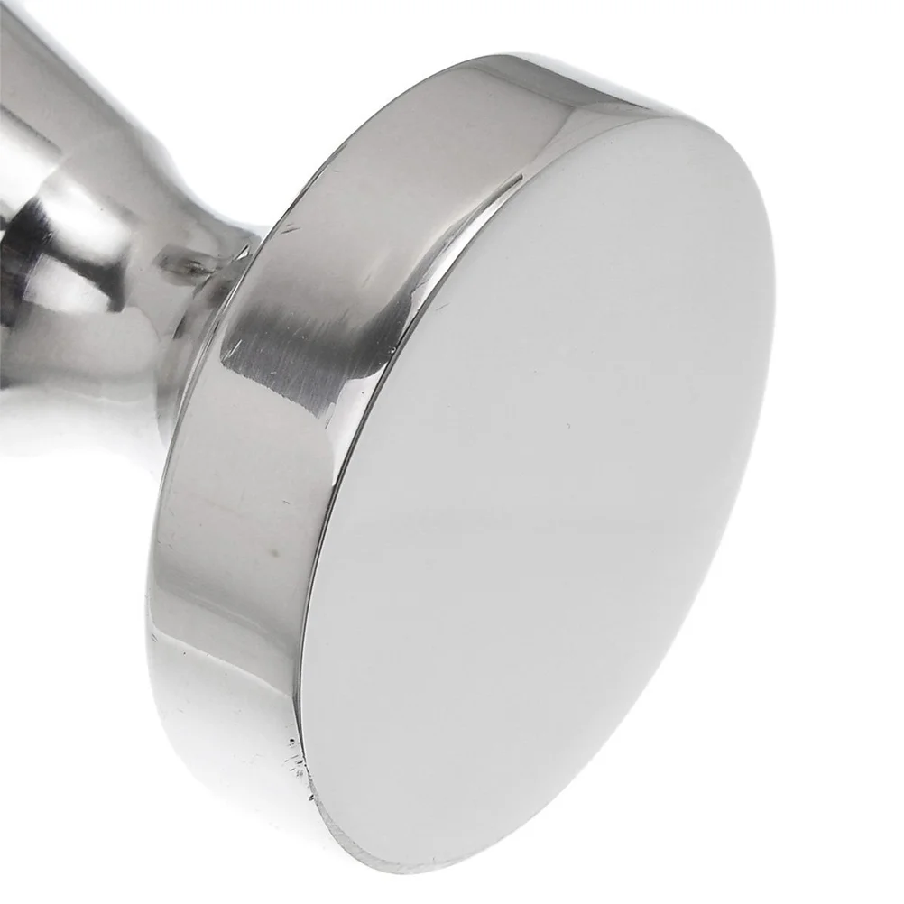 

Coffee Tamper Stainless Steel 51Mm Flat Base For Espresso Machine Professional Tool Metal Coffee Bean Press