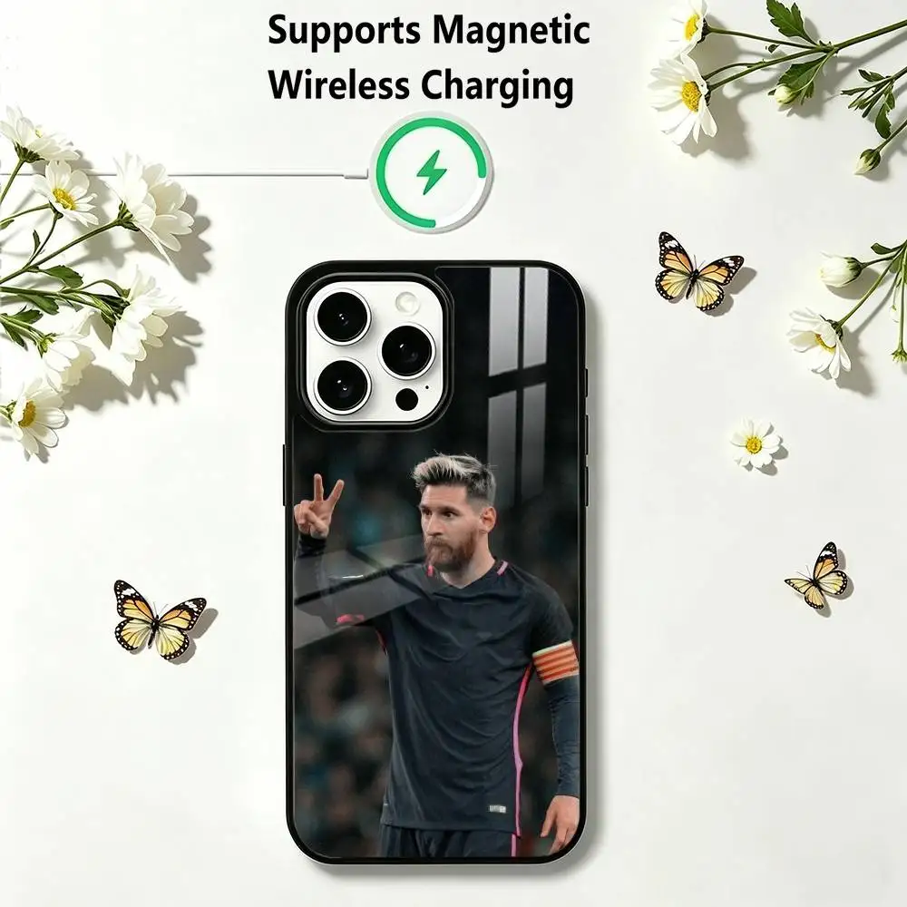 Football Star Lionel-L M-Messi  Phone Case For iPhone17,16,15,14,13,12,11 Plus,Pro Allows magnetic wireless charging