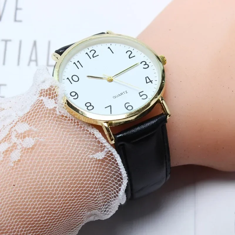 New in Quartz Wristwatches for Men Simple Business Fashion Leather Quartz Wrist Watch Business Quartz Wristwatch Reloj Mujer