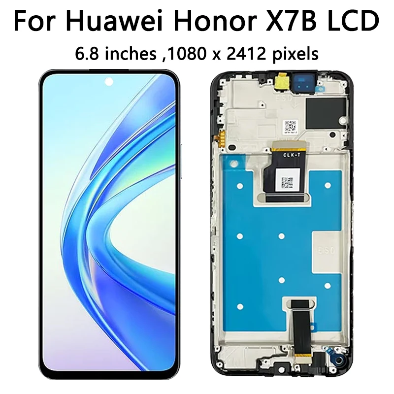 X7B X8B X9B Display Frame For Huawei Honor X7b X8b X9b LCD CLK-LX1 LLY-LX1 ALI-NX1 Display Screen Touch Digitizer Assembly