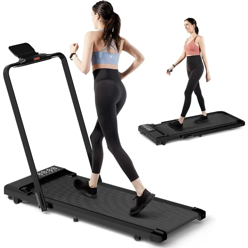 DeerRun Walking Pad Treadmill 3 in 1 Under Desk Treadmill, 3.0HP Low Noise Portable Treadmill for Home & Office