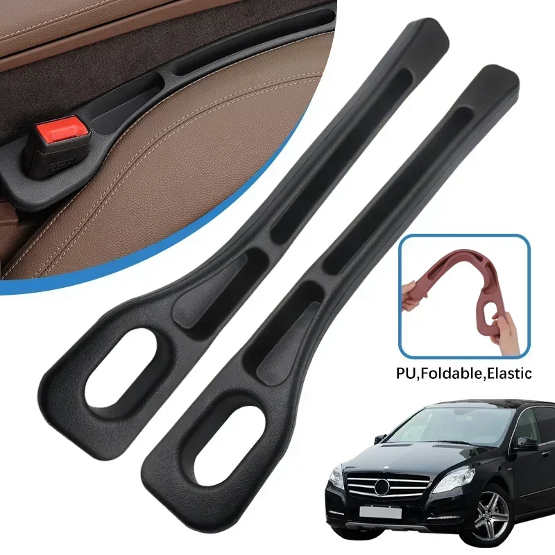 2PCS Car Seat Gap Filling Plug Cushion Side Seam Leak Proof Strip For Mercedes Benz R class r230 r350 Auto Accessories