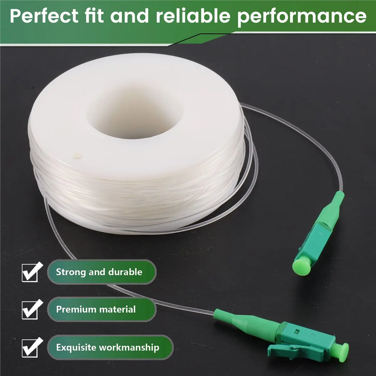 LC/ Indoor Single Mode Fiber Patch Cord Indoor Transparent Fiber G657A2 Singlemode Single Core Jumper 30M
