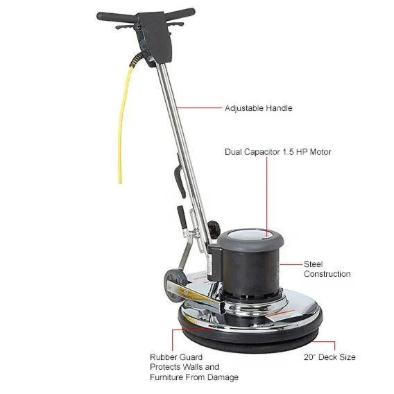STLF Commercial Use Hotel School 17inch Floor Polishing Machine Floor  Scrubber Machine Cleaning Capret  Cleaning Machine with E