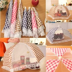 Portable Foldable Table Food Cover Anti Fly Mosquito Net Dish Cover Umbrella Picnic Protect Mesh Pop-Up Dome Kitchen Accessories