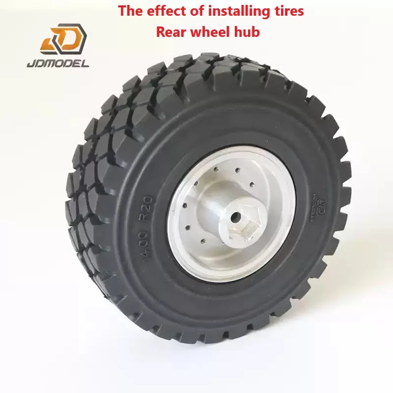 JDM-83 1:14 Dakar camión Rally coche escalada abrazadera de neumático delantero cubo abrazadera de neumático trasero para Tamiya Lesu para Scania Man