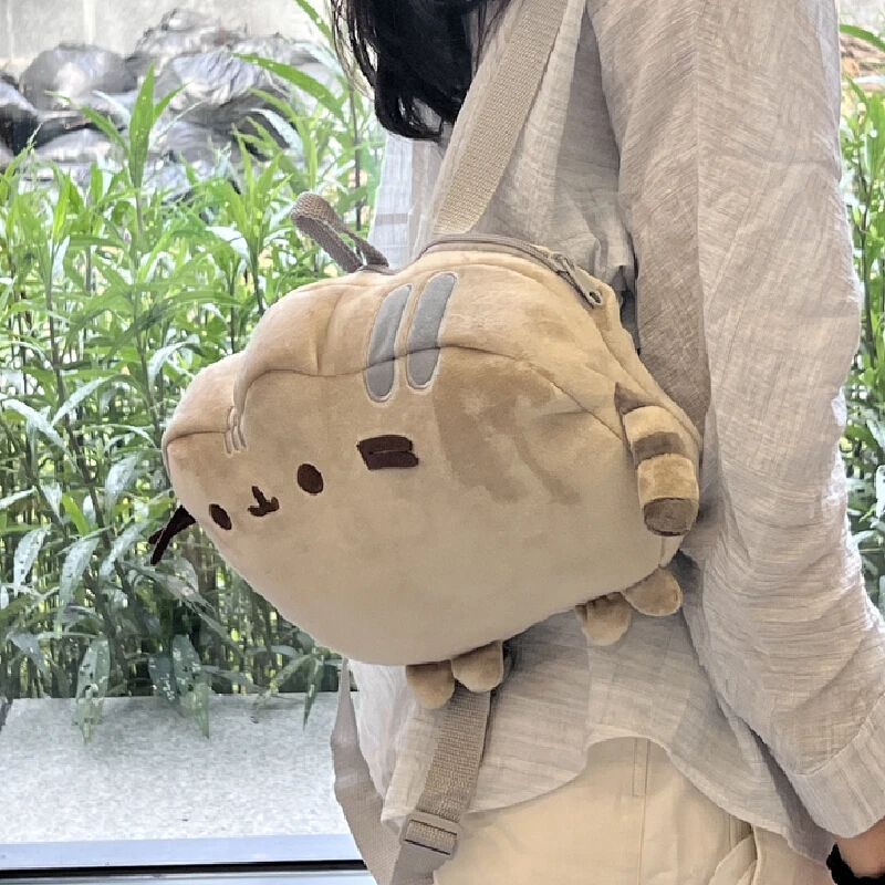 푸쉰 인형 크로스백 만화 뚱뚱한 고양이 캐주얼 폰 가방 숄더백 애니메이션 백팩 축제 생일 선물