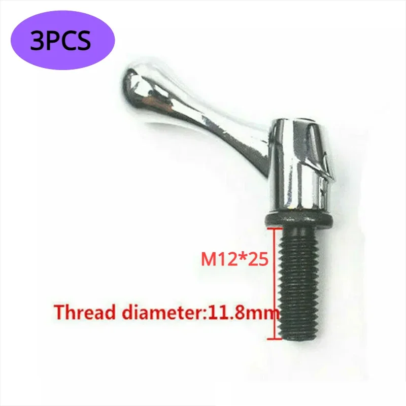 3pcs Part Head Milling Machine Table Lock Bolt Handle M12 Thread CNC Milling Mini Milling Machine Lath