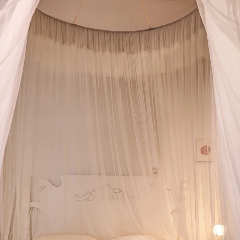 Luxury princess style mosquito net, single double bed, full-size universal lace bed curtain, suspended ceiling mosquito net