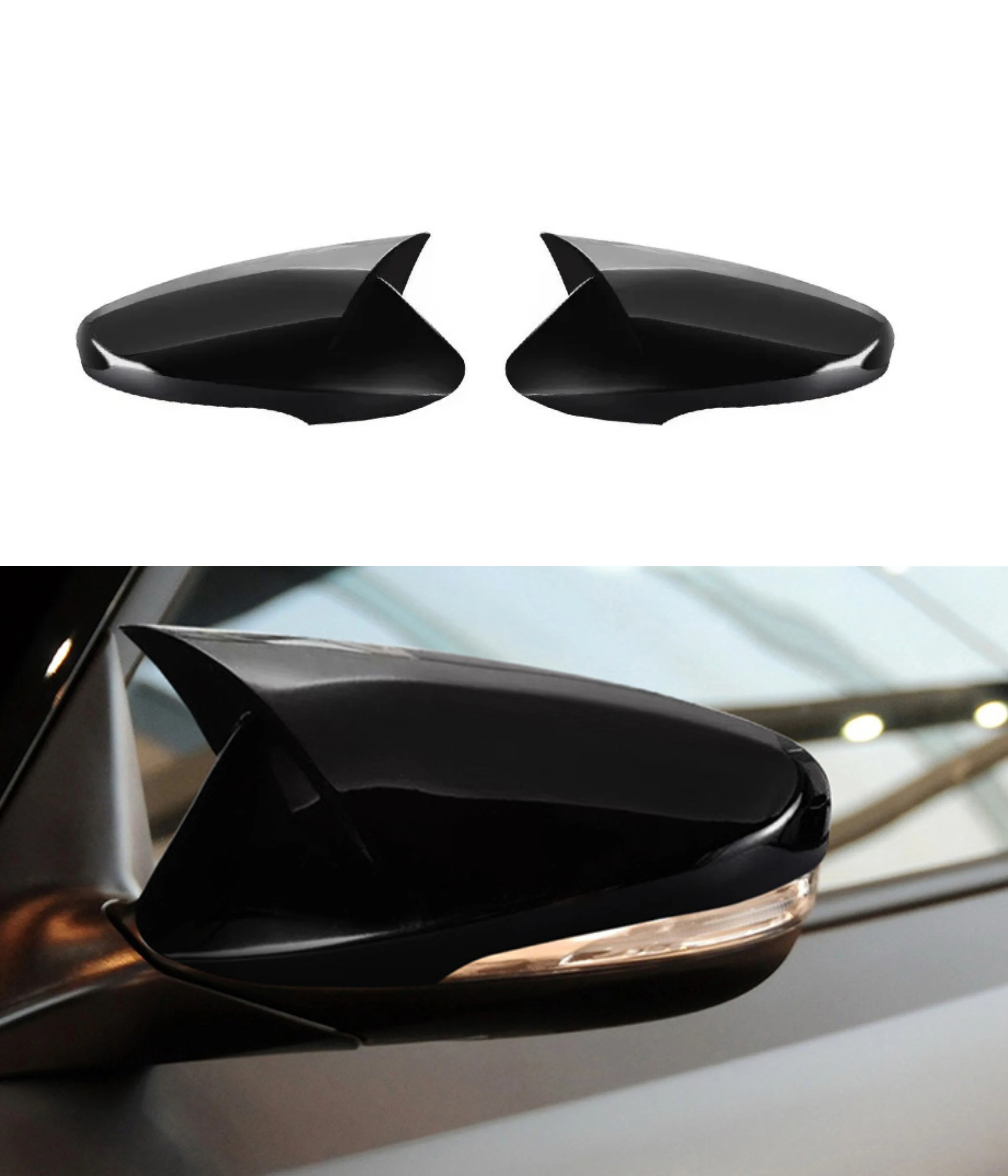 Rearview Side Mirror Trim Cover For Hyundai Elantra Veloster 2012 -2017  Shell Sticker Car Styling Accessories Auto Part