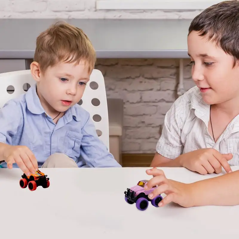 Zurückziehen Auto Junge Auto Spielzeug schieben und gehen Trägheit Spielzeug Reibung angetrieben Spielzeug auto mit hellen Farben für alte Kinder