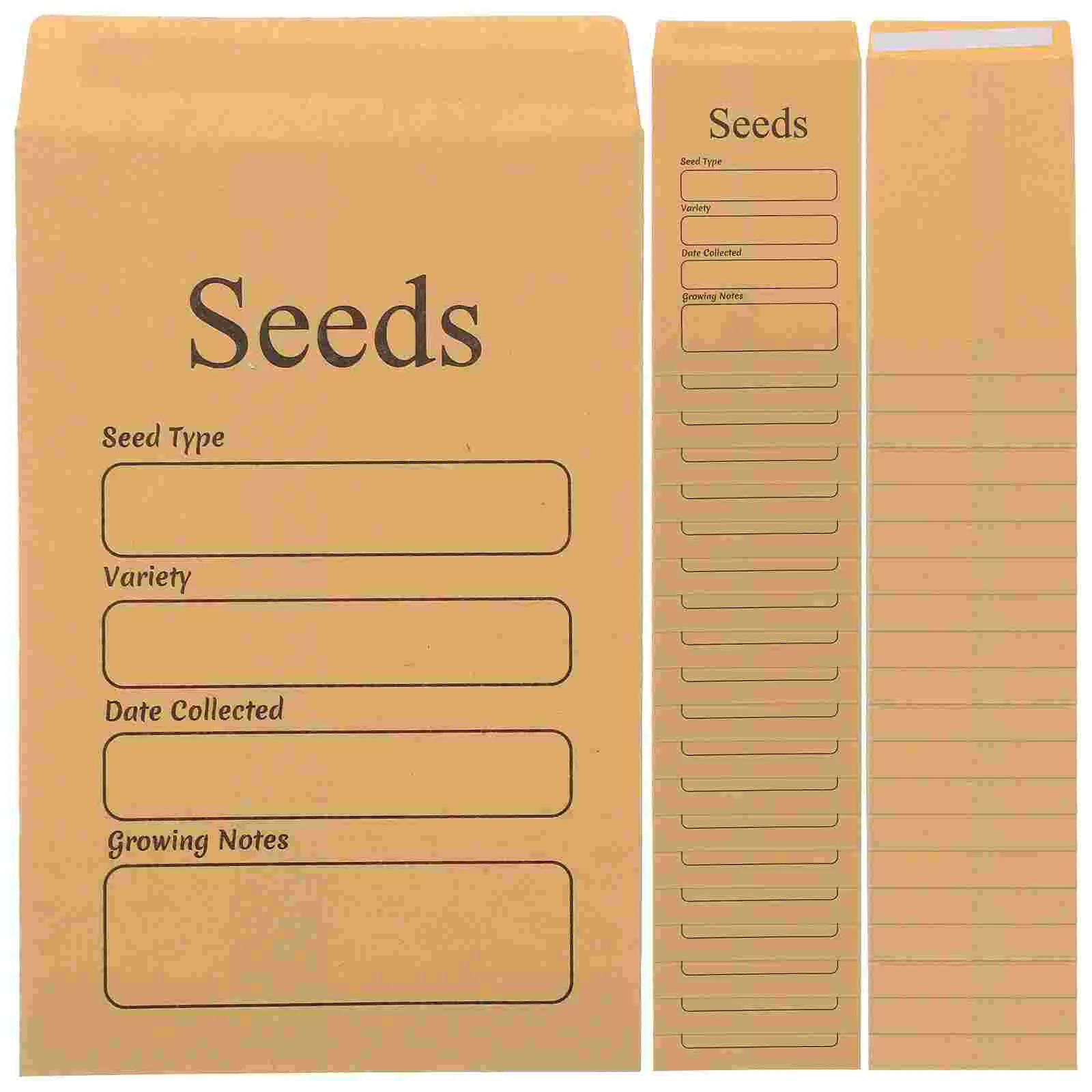 

50Pcs Sealing Seeds Envelopes Paper Seeds Packets Paper Coins Packets Seeds Containers