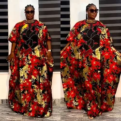 Dashiki African Dresses for Women Muslim Fashion Boubou Robe Plus Size Traditional Africa Clothes Ankara Outfit Evening Gown