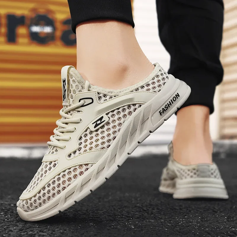 

Men's Mesh Sneakers Lightweight Slip on Shoes Mesh Sneakers Breathable Casual Shoes Comfortable Loafers Men's Tennis Summer