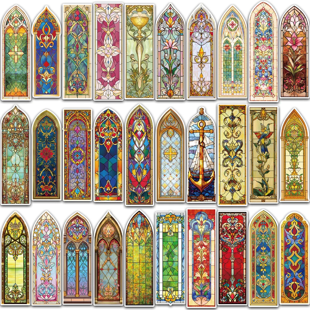 30PCS Baroque Church Style Abnormity Bookmarks Student Book Decoration Reading Tags Library Reading Club Office Marking Bookmark