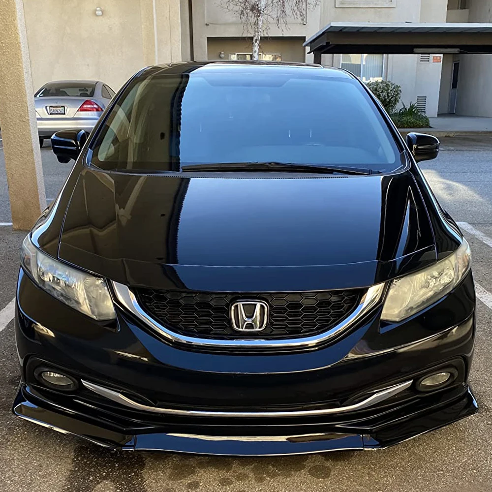 For 2013 2014 2015 Honda Civic Sedan DX/EX/EX-L/HF/LX/Touring Car Front Bumper Splitter Lip Diffuser Body Kit Spoiler Guard