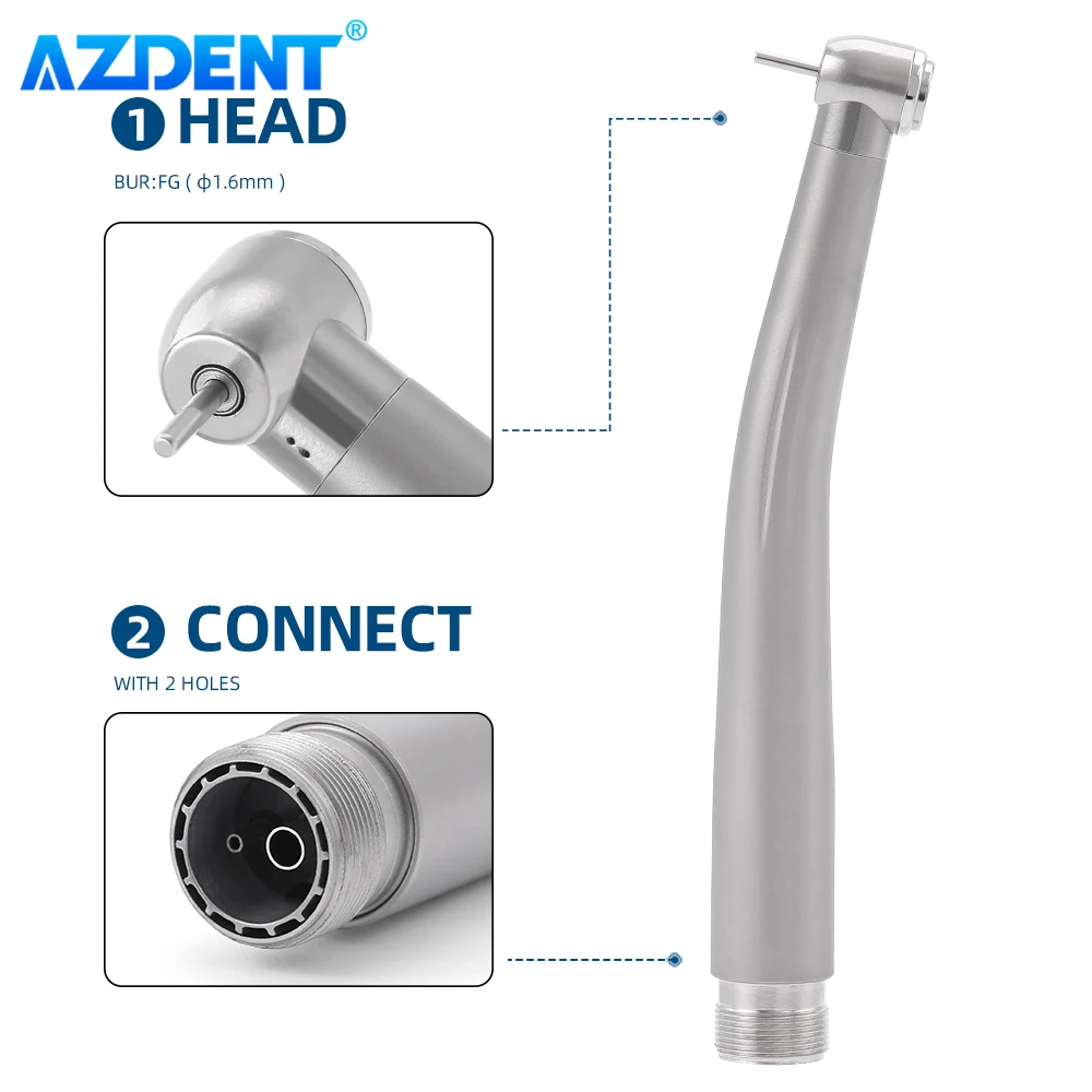 Dental Standard High Speed Low Speed Handpiece Kit AZDENT 2 Holes 4 Holes Contra Angle Straight Air Motor