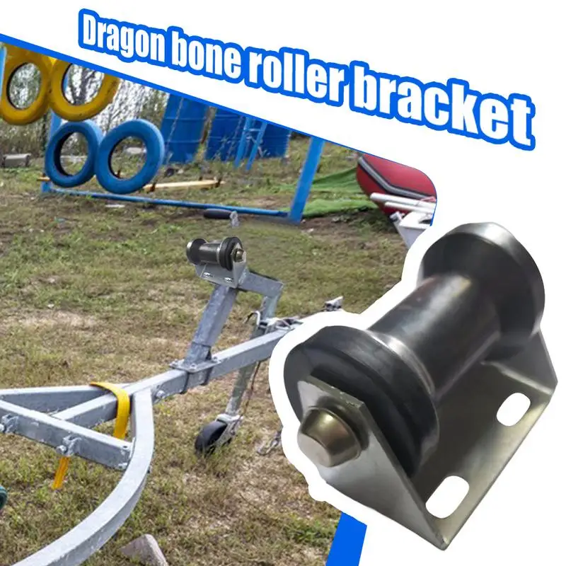 

Stationary Keel Roller Bracket Assembly Galvanized Steel Boat Keel Rollers With Bracket Boating Tool For 2-3 Inches Trailer