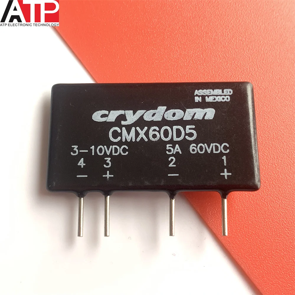  (1piece) CMX60D5 Solid State Relay 15mA 10V DC-IN 5A 60V DC-OUT 4-Pin SIP