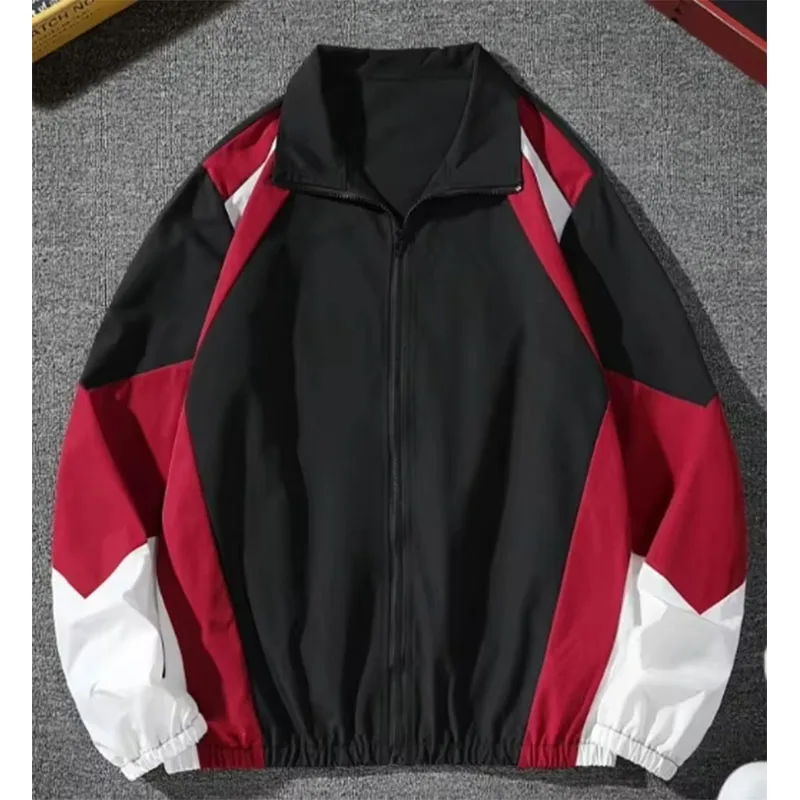 

Men's color-blocked jacket, lightweight, casual, travel, windproof and wear-resistant, high-quality fabric, boyfriend gift