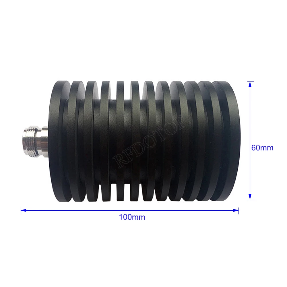 100W N Female Jack Connector DC-3Ghz/4Ghz SWR≤1.20 50 Ohm RF Coaxial Termination Dummy Load Nickel Plated RF Accessories