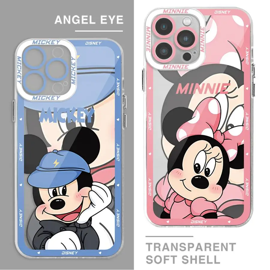 Disney Mickey Minnie Cute Phone Case for Honor 90 Lite X9a X9b X8b X7b Y9 Prime 2019 Clear Soft Shell