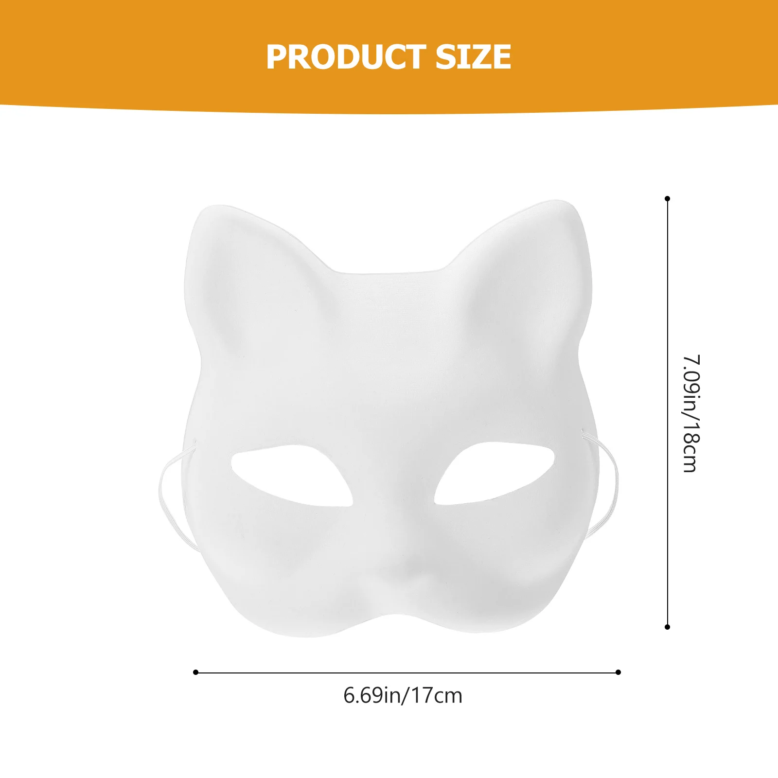 Overschilderbare DIY Kat Aap Papieren Maskers 6Pc voor Festivals Feestjes Halloween Kostuums Kids Craft Activiteit Wit Masker Set Maskerade