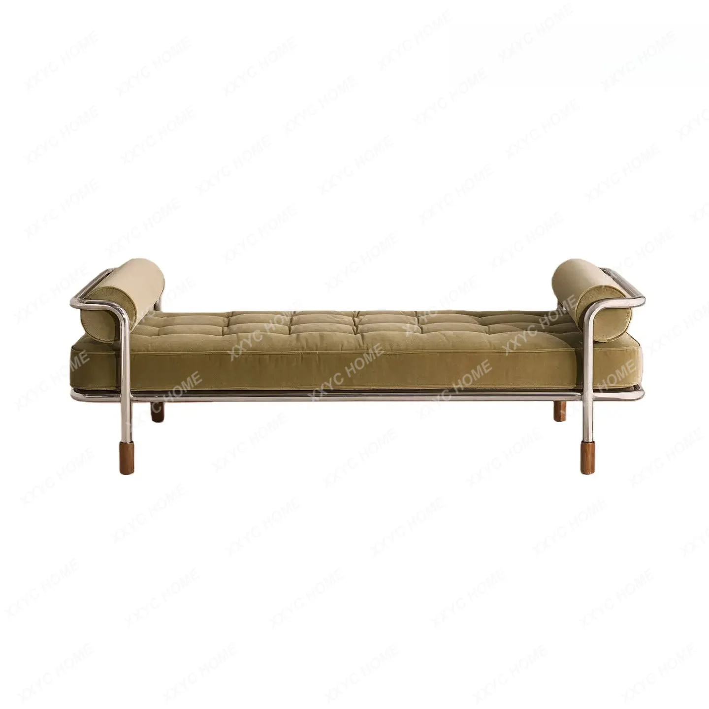 AA simple stainless steel bench designer living room sofa stool clothing store bench