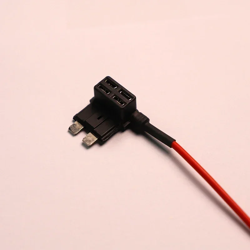 5pcs Car Fuse Box Electrical Outlet Circuit Slim Mini Blade Fuse Holder Fuse Plug with Wire Car Electronics Parts
