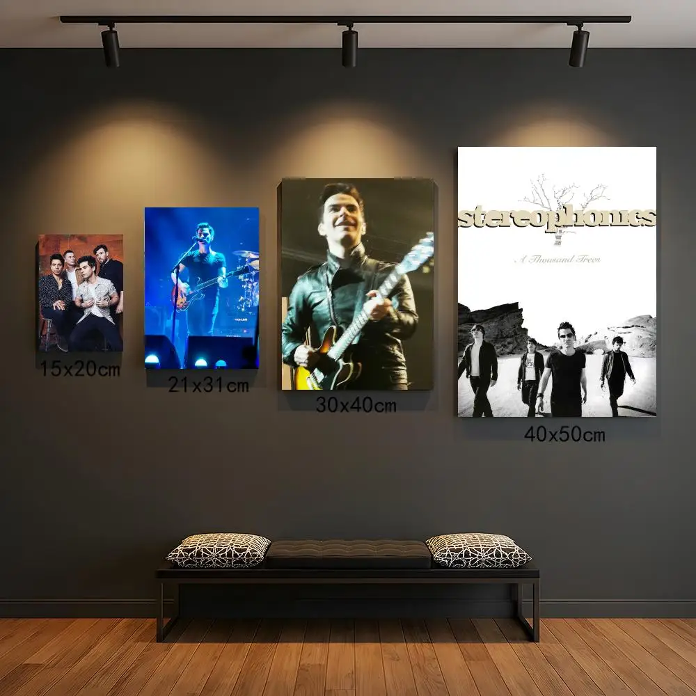 band S-Stereophonics-S Painting Calligraphy Boho Botanical Decor for Living Room  Elegant Home Style