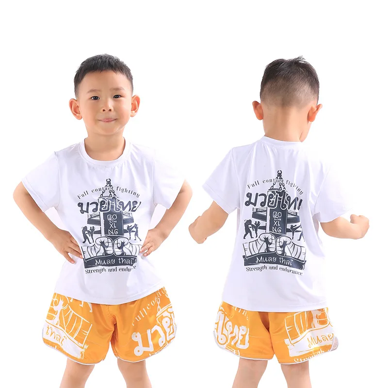 Bambini vestiti MMA pantaloncini da ragazza estate bambini camicia tailandese pantaloni pantaloncini di cotone lavato pantaloncini da ragazzo pantaloncini da boxe tronchi