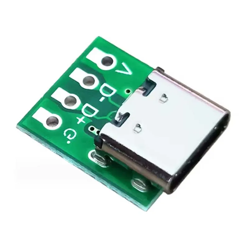 Type C Female Plug Test Board 16 PIN to 2.54 Big Power Convert Board Double Side Positive Negative Insertion USB C 3.1 Adapter
