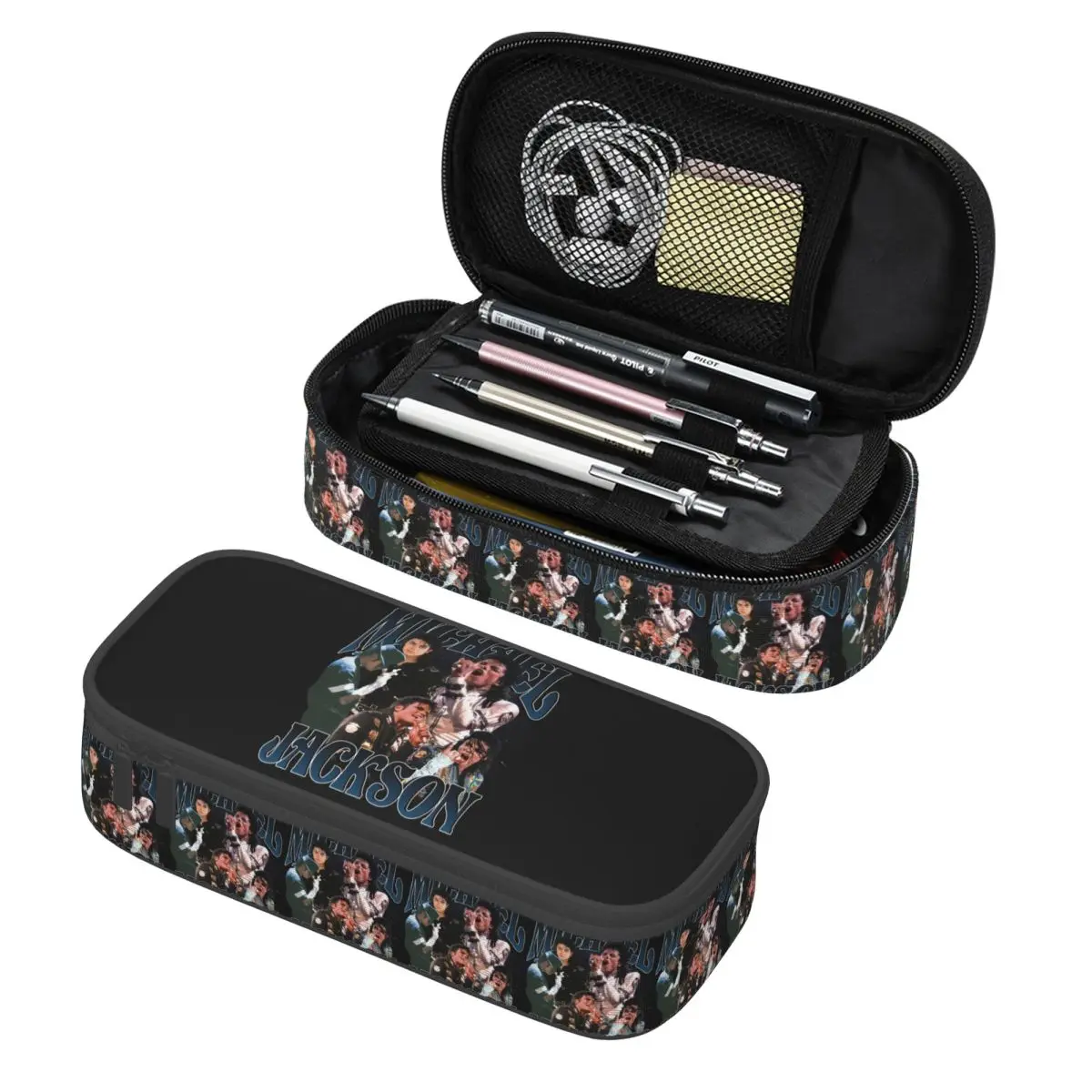 

Michael Jackson Dancing Pencil Case Pencil Pouch Storage Stationery Supplies Large Capacity Pen Box Pencil Bag for Students