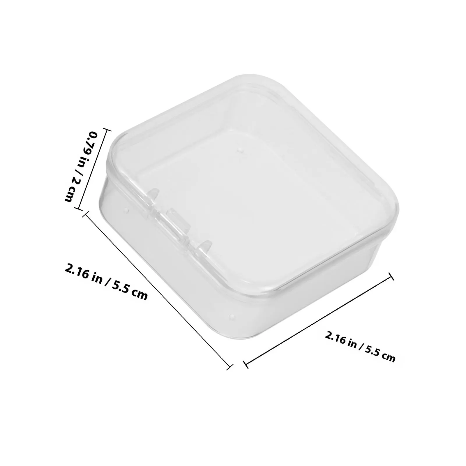Clear Mini Jewelry Storage Box Set PP Organizer Case for Beads Necklaces Earrings Small Accessories