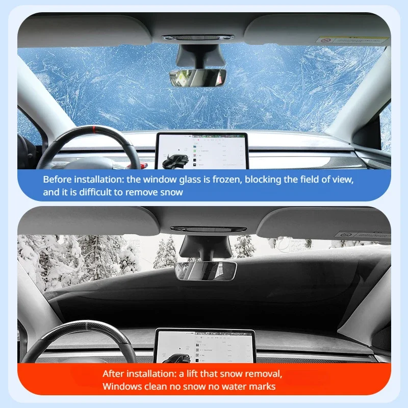 For Tesla Model Y Front Windshield Cover Glass Shade Car Protect From Frost Snow Oxford Cloth Car Snow Shield Car Accessories